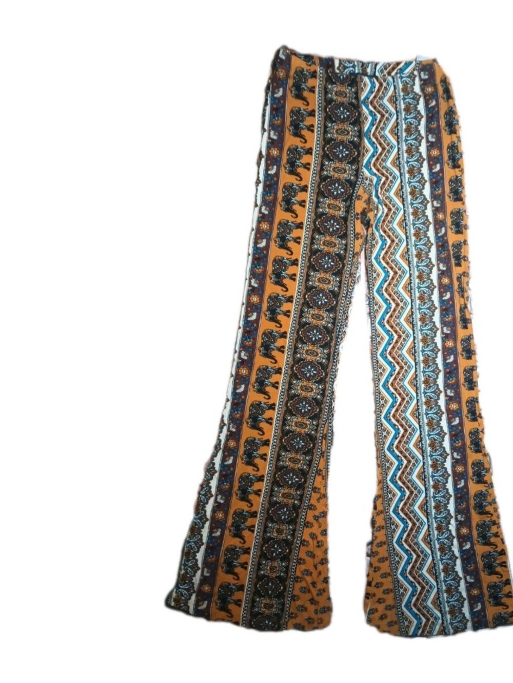 Forever 21 Pants Sz Small Hippie Bell Bottom Flare Boho Festival Retro Vibes Wmn